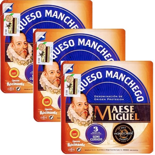 ชีสมันเชโก้ แบรนด์ Maese Miguel ขนาด 100 กรัม x 3 แพ็ก.