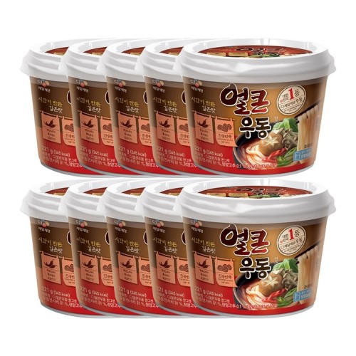 CJ บะหมี่อุด้งรสเผ็ด บรรจุ 221 ก. X 10 ชิ้น