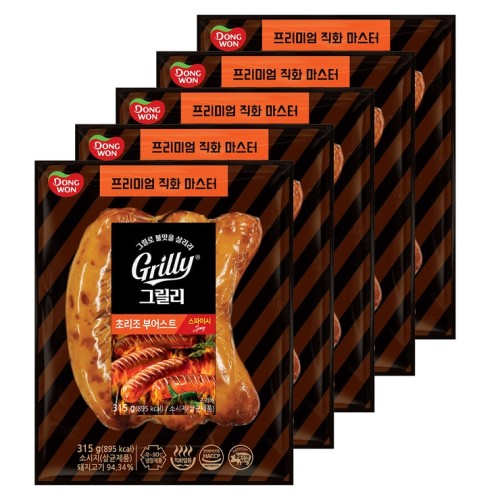 Dongwon Grilly ไส้กรอกโชริโซ 315 กรัม x 5 แพ็ก