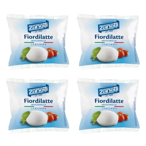 Zanetti มอสซาเรลลาชีสสด 125 กรัม x 4 แพ็ก