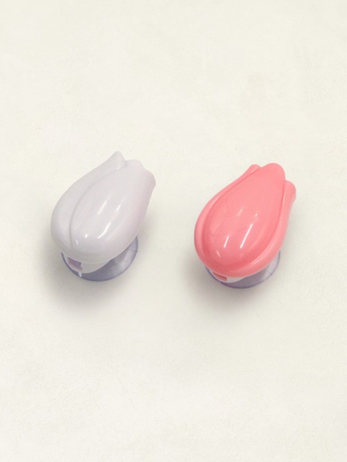 ฝาครอบแปรงสีฟันติดผผนัง ลาย ดอกทิวลิป สีสันสดใส 2 ชิ้น