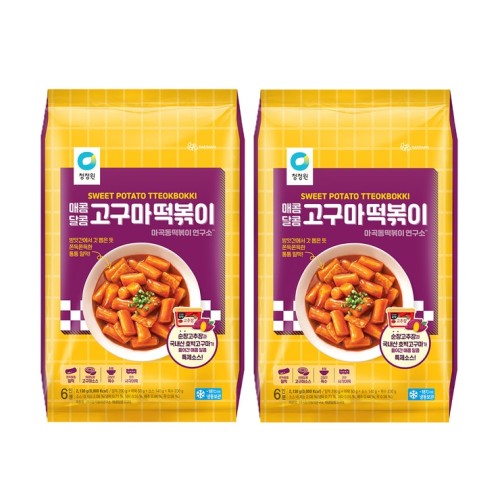 Cheongjungwon ต็อกโบกีมันหวานรสเผ็ดหวาน 2,130 กรัม x 2 (4,260 กรัม)