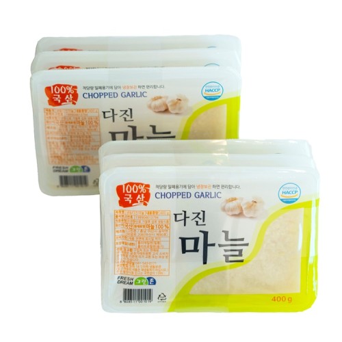 กระเทียมสับแช่แข็ง 400g x 3