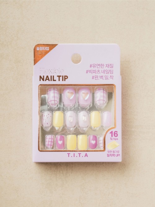 เล็บปลอมTita Press 16 ชิ้น (ใส)
