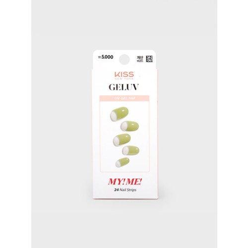 ชุดเล็บปลอม Kiss New York (24 ชิ้น) (Green Leaf French)