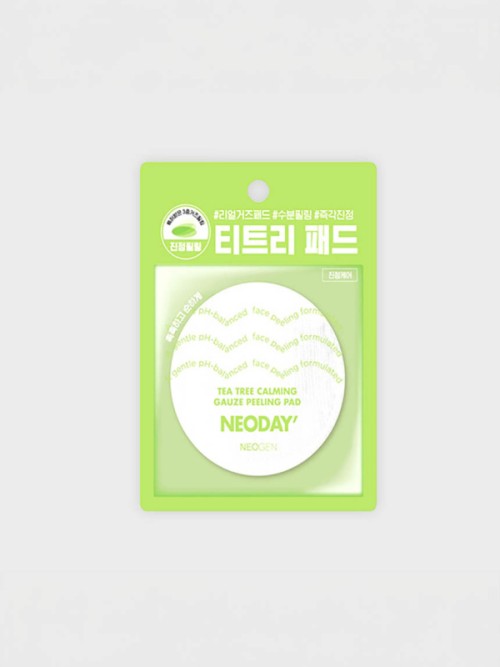 Neoday แผ่นเช็ดผิวใส สูตรทีทรี 6 มล.