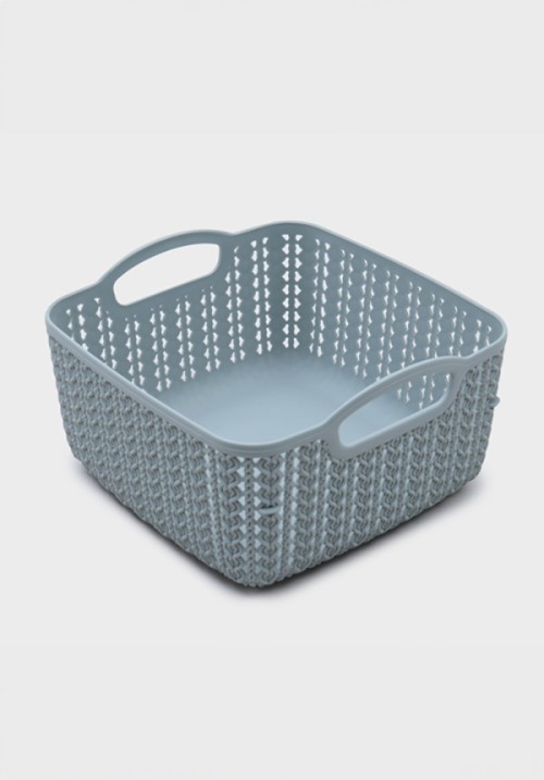 ตะกร้าตาข่ายสี่เหลี่ยม ขนาด 27 x 21 x 5.5 ซม.