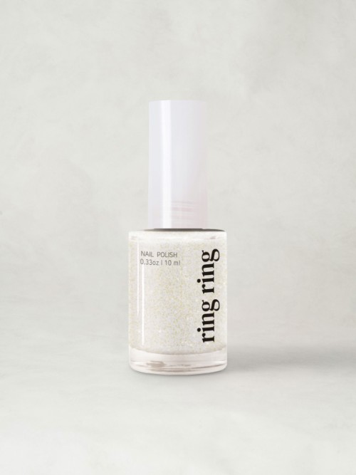 น้ำยาทาเล็บกลิตเตอร์สีทอง  RingRing Glitter Nail #1 (Pure Gold) – 10 ml